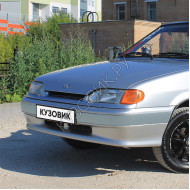 Бампер передний в цвет кузова ВАЗ 2113, 2114, 2115 без птф с полосой